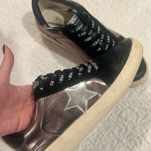 Vintage Havana Black and Silver Sneakers